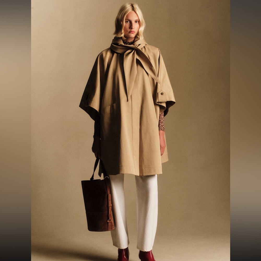 Sezane Tan Trench Coat